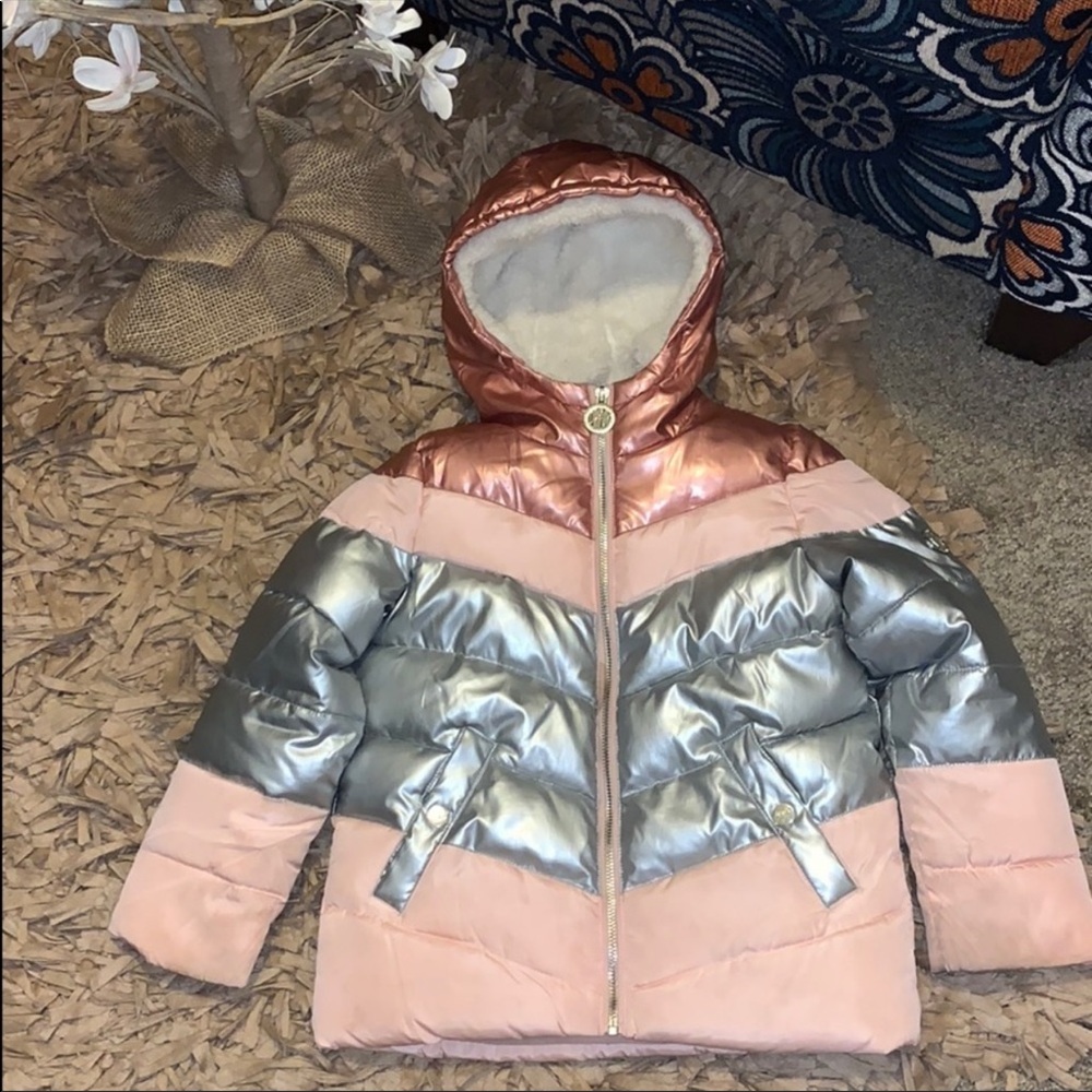 DKNY Metallic Coat